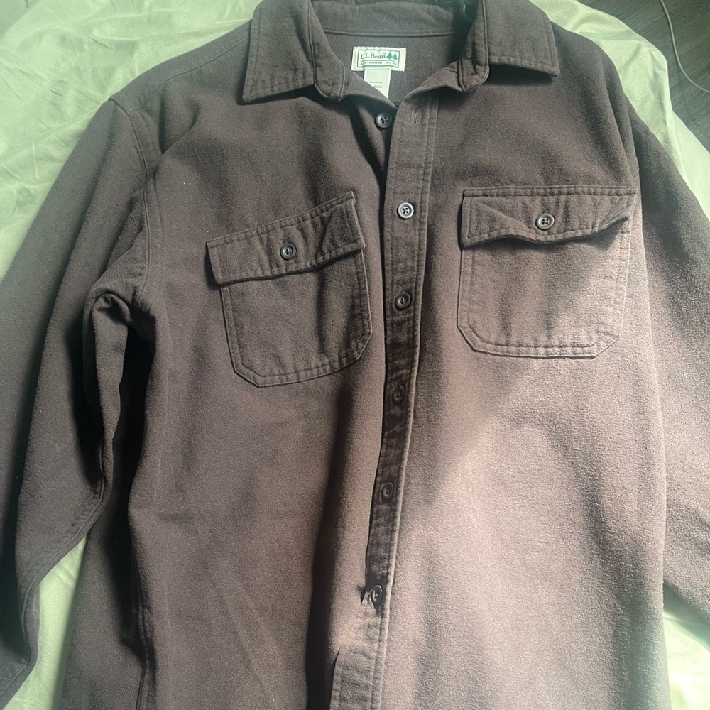 L.L. Bean Brown Casual Button Down Shirt